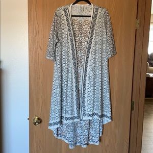 Vocal cardigan duster